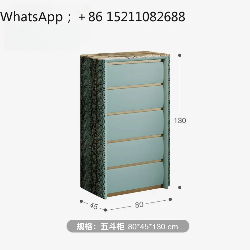 SCY light luxury chest of drawers modern fashion three four six bucket cabinet high-end bedroom drawer storage cabinet