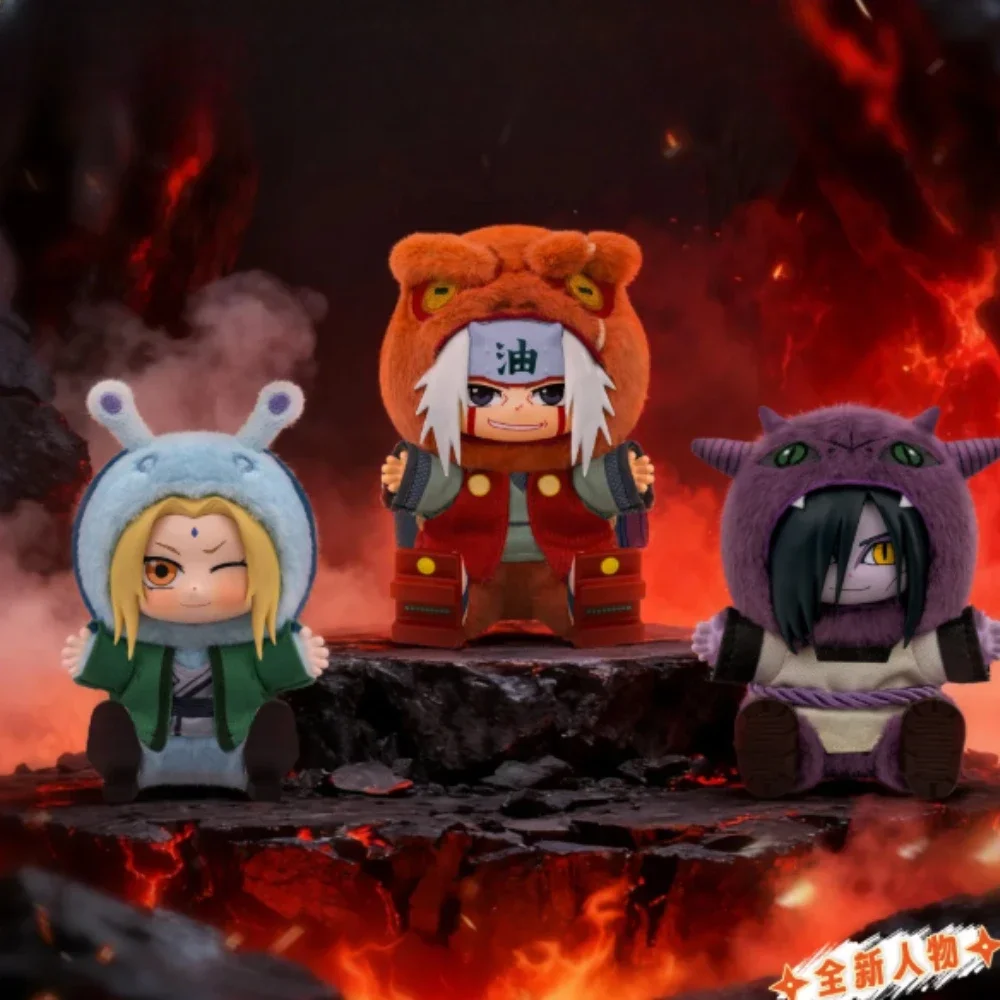 New Eaki Naruto Shippuden Have A Seat Gift For Kids Sakura Garra Plush Doll Keychain Collectible Action Figure Blind Box