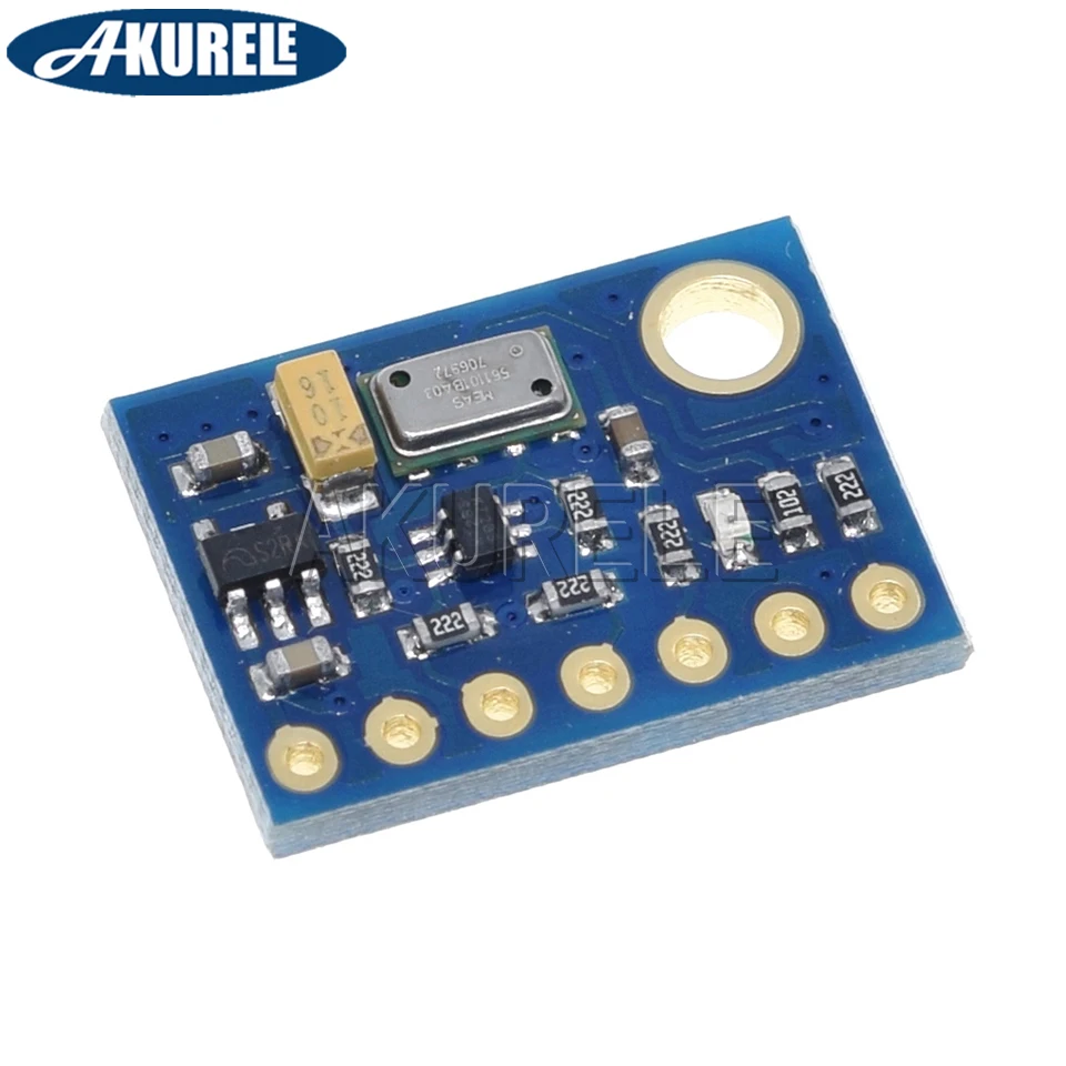 Ar Módulo Sensor de Pressão para Arduino, Altura Sensor Board, Detector Atmosférico, Alta Precisão, IIC, SPI, MS561101BA03, GY-63, MS5611