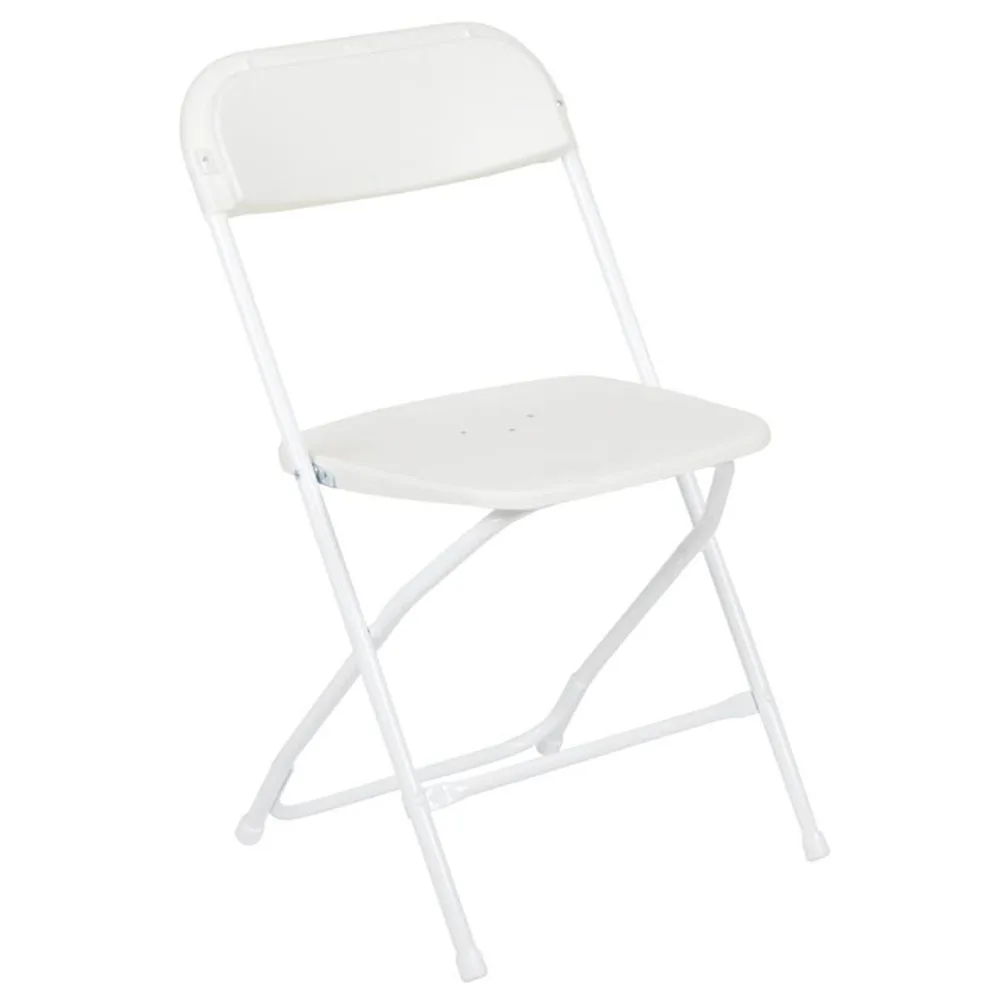 

Hercules™ Series Plastic Folding Chair - White - 650LB Weight Capacity Comfortable Event Chair - Lightweight Folding Chair