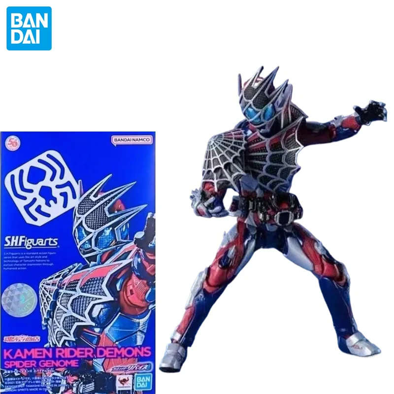 

Bandai оригинальный SHF Kamen Rider DEMONS Mentian Levi's Spider Gene Crime подвижный гаражный комплект модель анимационные игрушки подарочная модель