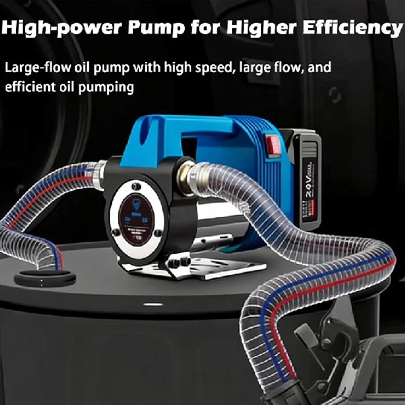 Lithium Battery Electric Oil Pump Wireless Pumping Small Portable Rechargeable Refueling Machine 24V 60L/min Self-priming Pump