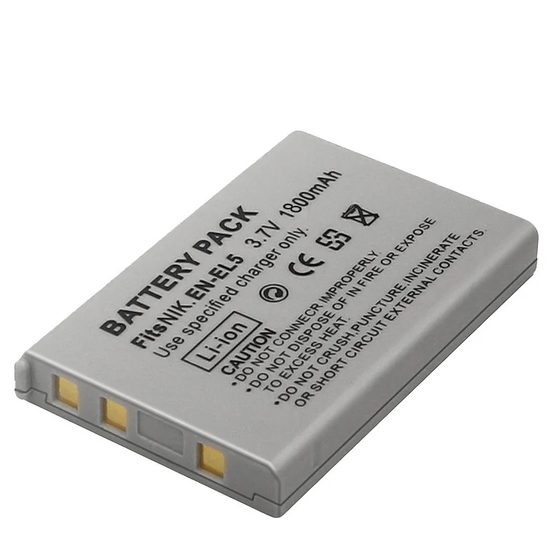 1800mah EN-EL5 ENEL5 Battery for Nikon Coolpix P530 P520 P510 P100 P500 P5000 P5100 P6000 3700 4200 Camera Batteries