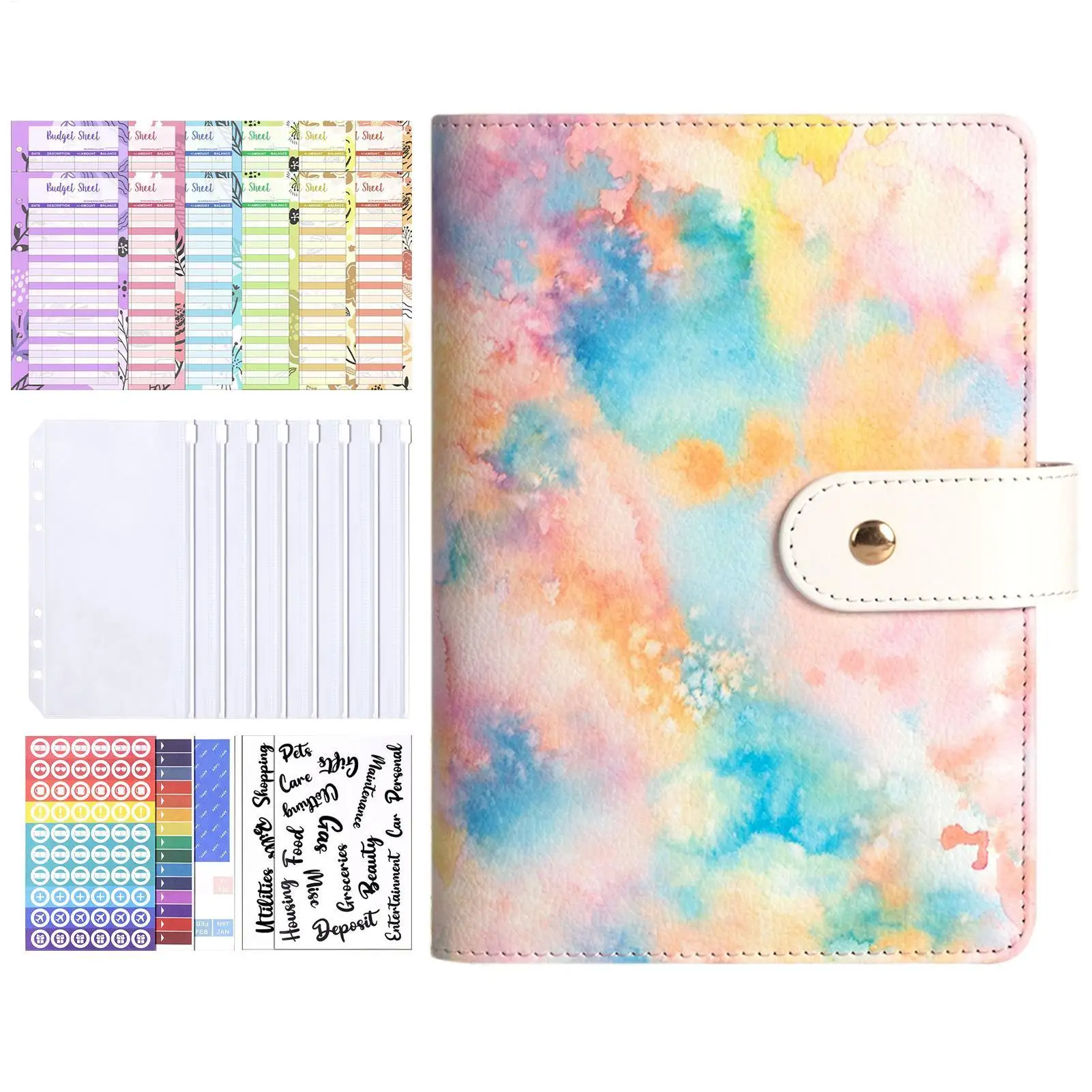 

Папка для экономии денег A6, папка для экономии денег, книга для экономии денег, блокнот, конверт, органайзер для счетов с бюджетными картами для