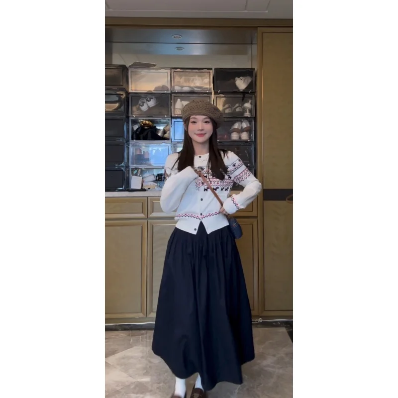 

Универсальная женская юбка миди Ele Heavy Work Gentle Sle прямого кроя для повседневной носки, из смесового хлопка и полиэстера, стандартный крой