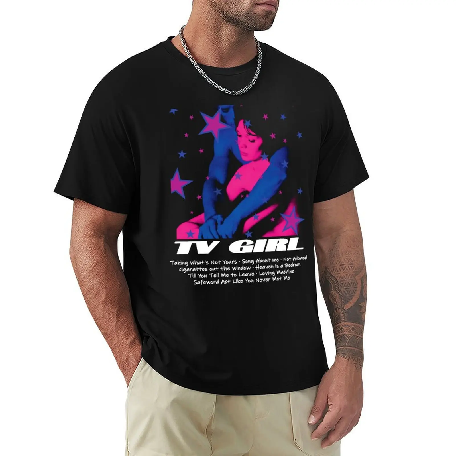 

TV Girl Vintage T-Shirt customs design your own man clothes summer shirt mens designer clothes