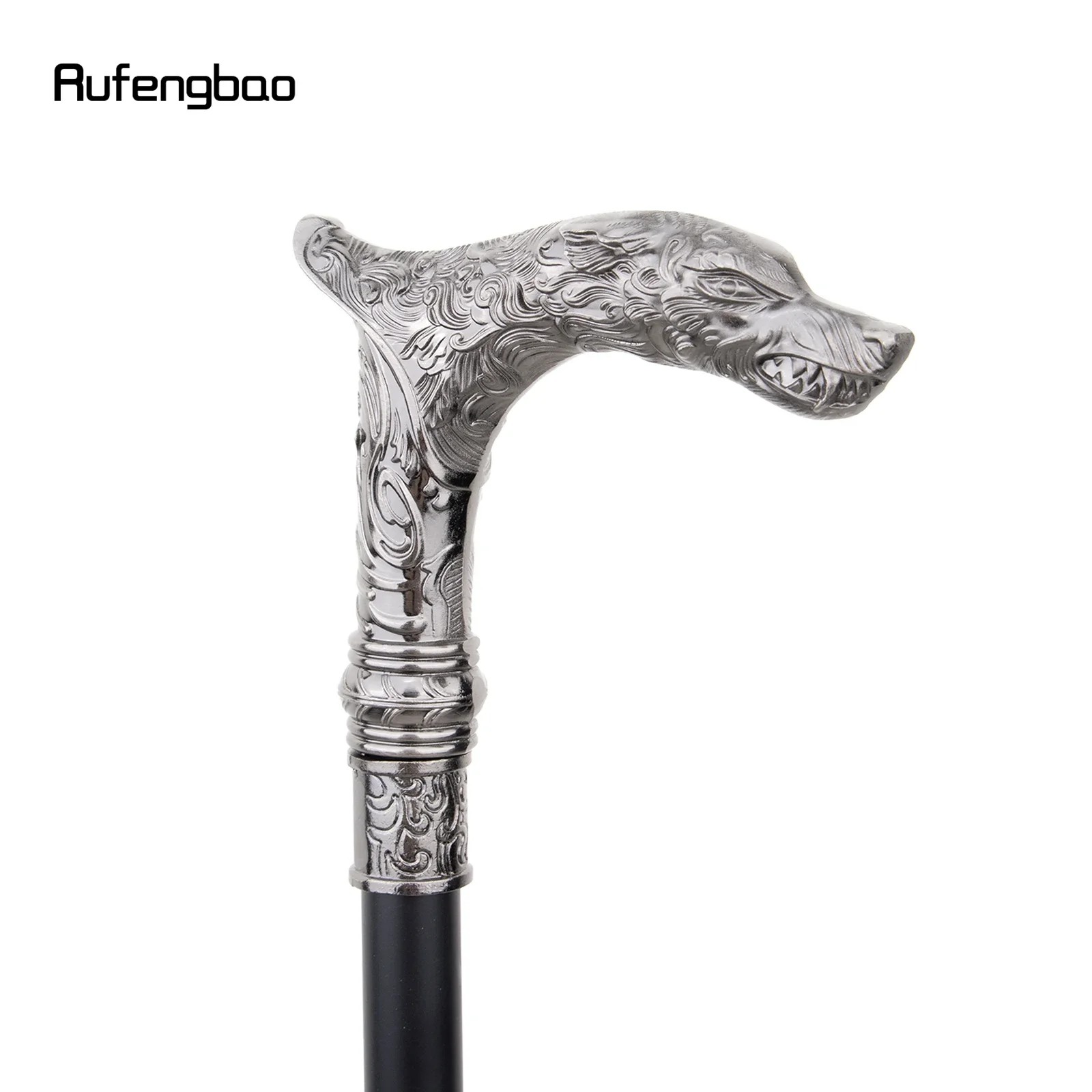 Big Teeth Wolf Single Joint Fashion Walking Stick Decorative Vampire Cospaly Party Walking Cane Halloween Crosier 93cm