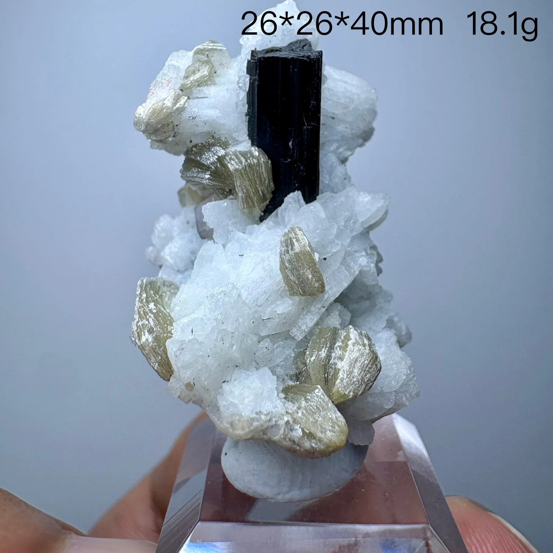 Natural Stone, Black Tourmaline Mica, Crystal Cluster Mineral Specimen, Quartz Cluster, Raw Stone Decoration, Unpolished Healing