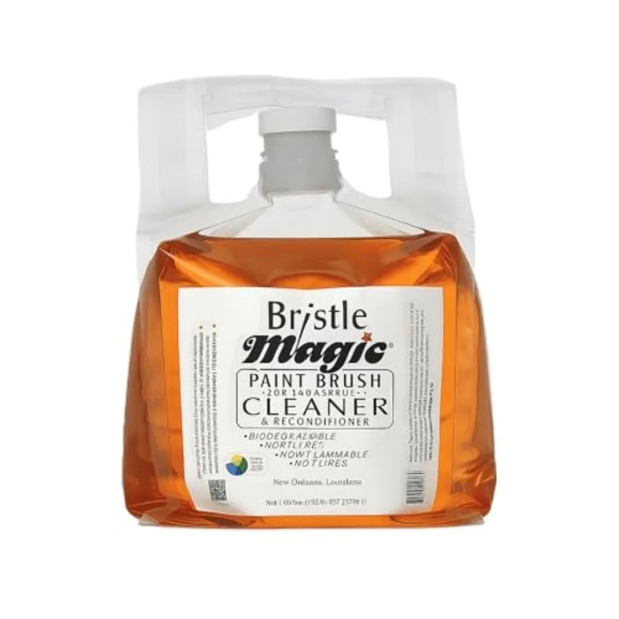 

Oil Paint Brush Cleaner and Restorer-Paintbrush Cleaner for Acrylic Oil and Glass Paints-Biodegradable Non-Toxic Odorless Eco-F