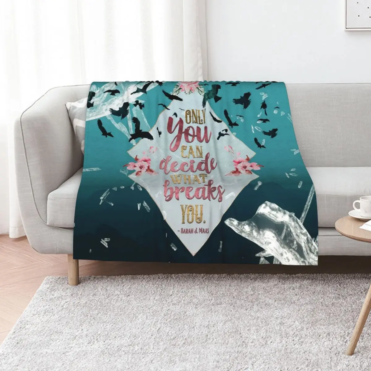 Only you can decide what breaks you Throw Blanket Soft Cute Cute Plaid Hair Warm Quilt Blankets