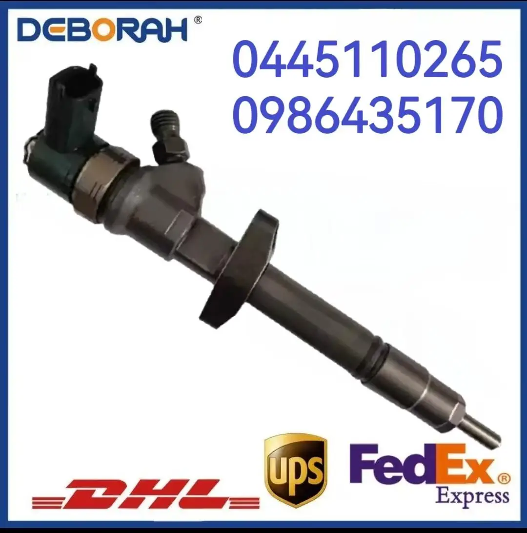 

0445110265 New Diesel Fuel Injektor 0986435170 For Nissan Interstar Vauxhall Opel Movano Vivaro 2.5 CDTI Nissan Renault