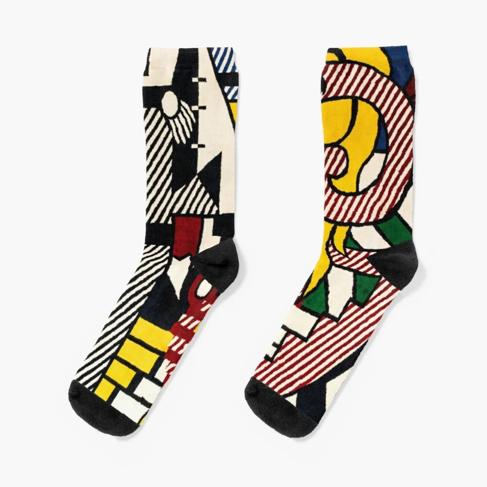 

AFTER ROY LICHTENSTEIN (1923-1997)Socks Cycling Socks Winter Man Sock Christmas Socks Men