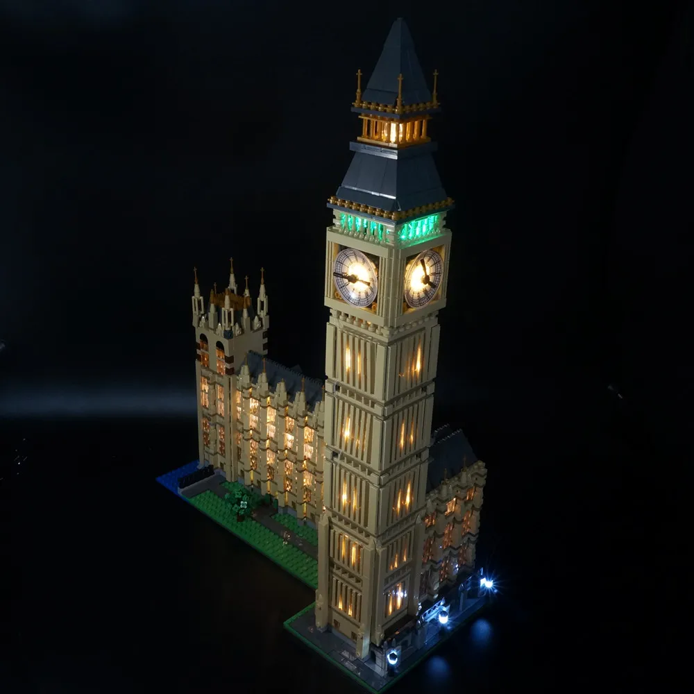 EASYLITE LED Light Kit For 10253 / 17005 City Creator Big Ben Model DIY Toys Set Building Blocks No Decorative Model