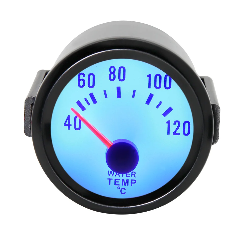 Gasoline Racing Car 40-120 ℃ 52mm Water Temperature Gauge with Temp Joint Pipe Sensor 26mm-40mm Hose Adapter DC12V