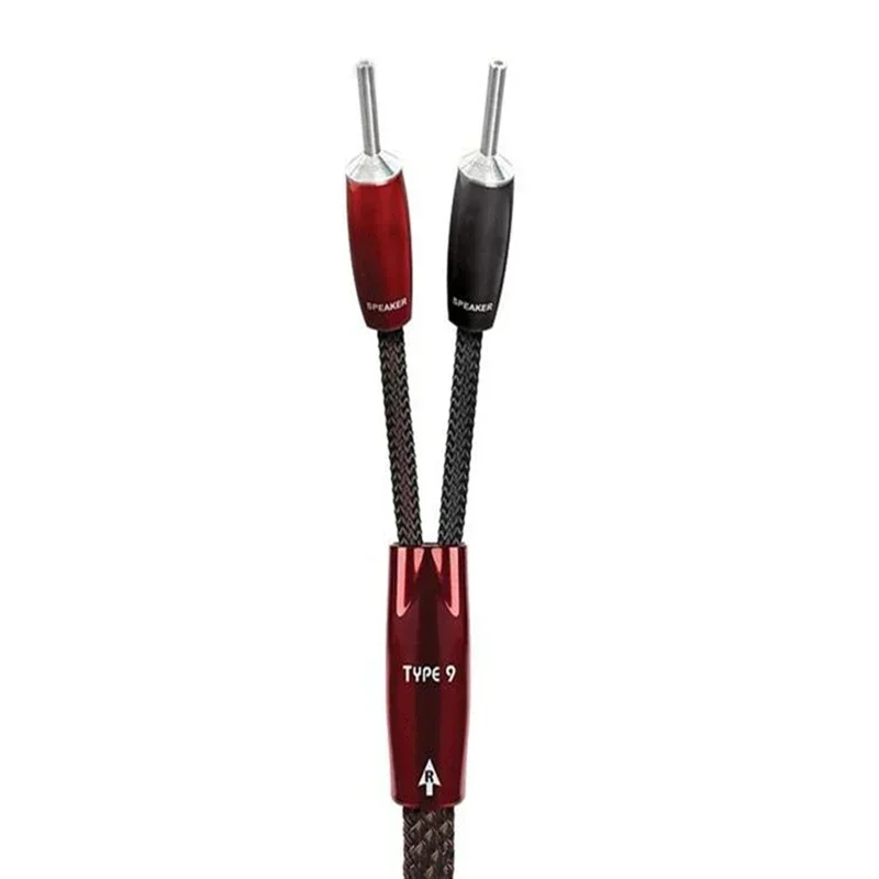 Type 9 Speaker Cable Solid PSC Four-core Spiral HiFi Audio Speaker Cables1000 Series Silver Banana Plug with Packaging Box image 3