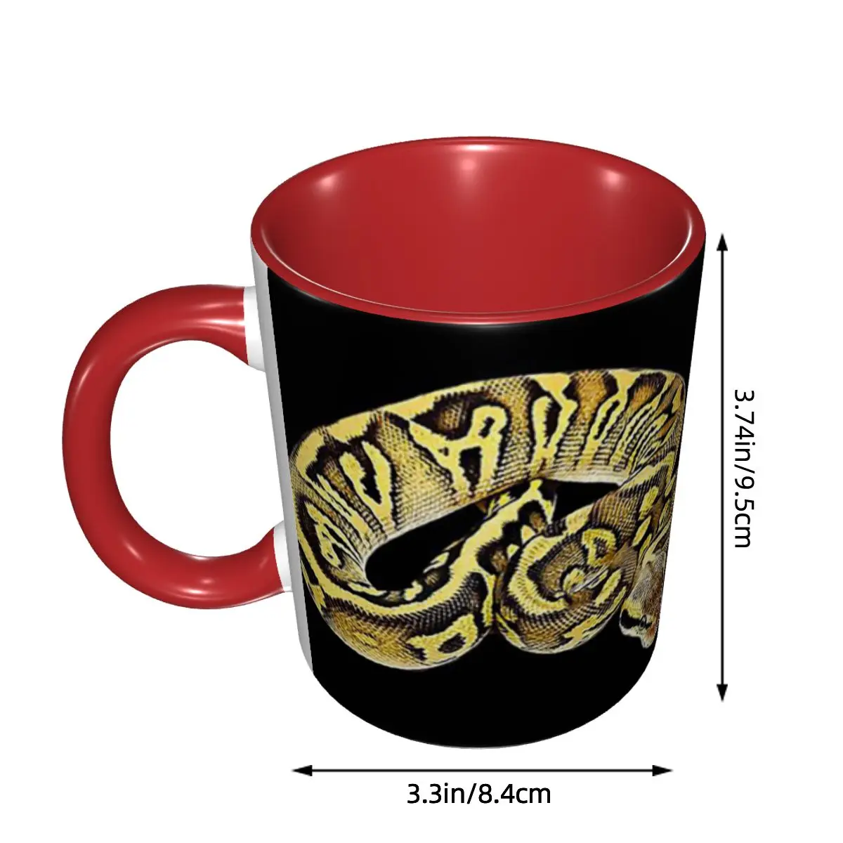 Ball Python Pastel Leopard Mug Funny Ceramic Coffee Cups Tea Mugs Milk Cup Drinkware Gifts for Friends