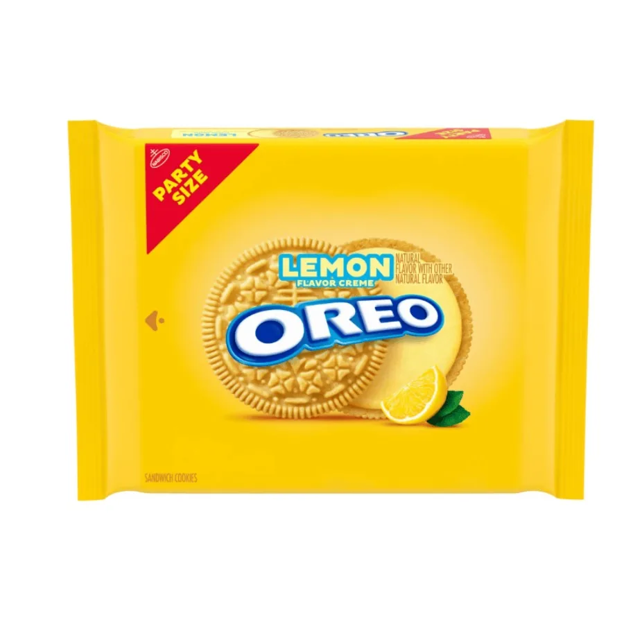 OREO Limón Crema Sándwich Galletas Fiesta Tamaño 24,95 oz