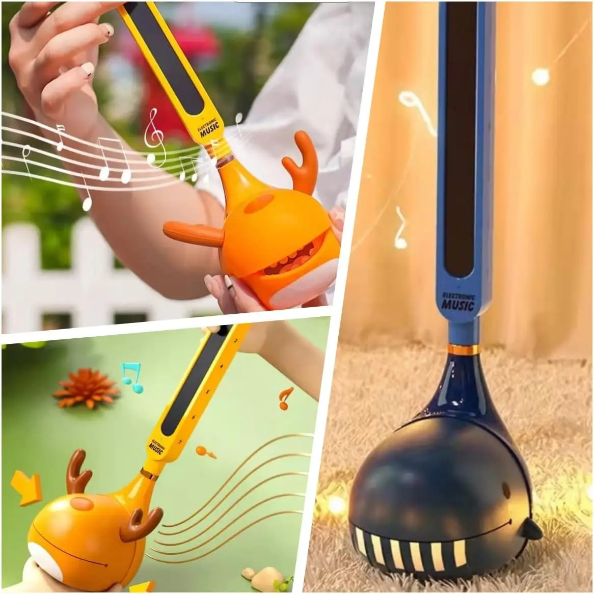 Otamatone Japanese Electronic Musical Instrument Portable Music Synthesizer Electric Tadpole Kawaii Educational Fun Gift