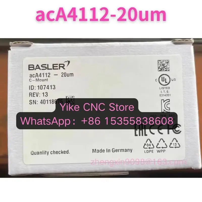 Brand New Original acA4112-20um Industrial camera Expedited Delivery