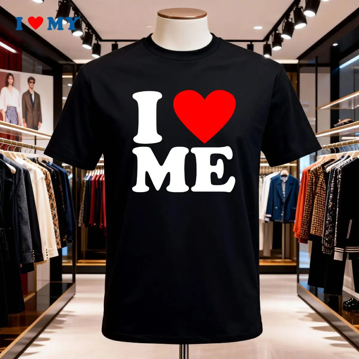 

I ME Self Love T-Shirt,Casual Short Sleeve Tee, Soft Cotton Shirt for Men - Perfect Gift for Self-Affection Lovers