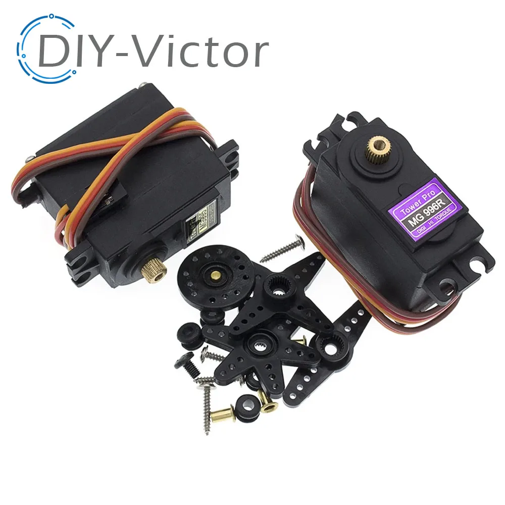 1Pcs MG995 MG996R Metal Gear Servmotor 180 360 Hoge Snelheid Analoge Servo Motor Voor Model Vliegtuig Rc Auto boot Arduino
