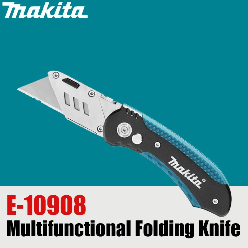 Makita E-10908 Multifunctional Portable Folding Knife Pipe Cutter Wood Knife Paper Cutter Unpacking Cutter Industrial Knife
