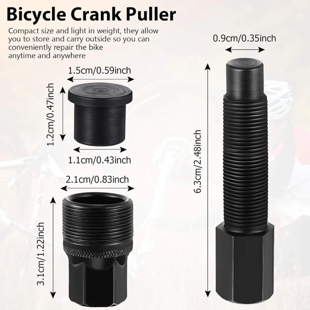 

Carbon Steel Tool Bicycle Lock Tool Crankshaft Removal Tool Dual-function Cap Easy-to-use Bicycle Tool Bicycle Repair Tool