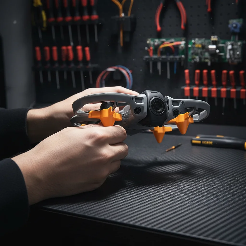 Orange Landegestell-Verlängerungen, Höhenverlängerung, Schutzbeine für DJI Avata 360 FPV Drohne, Schnellverschluss, Erhöhungszubehör