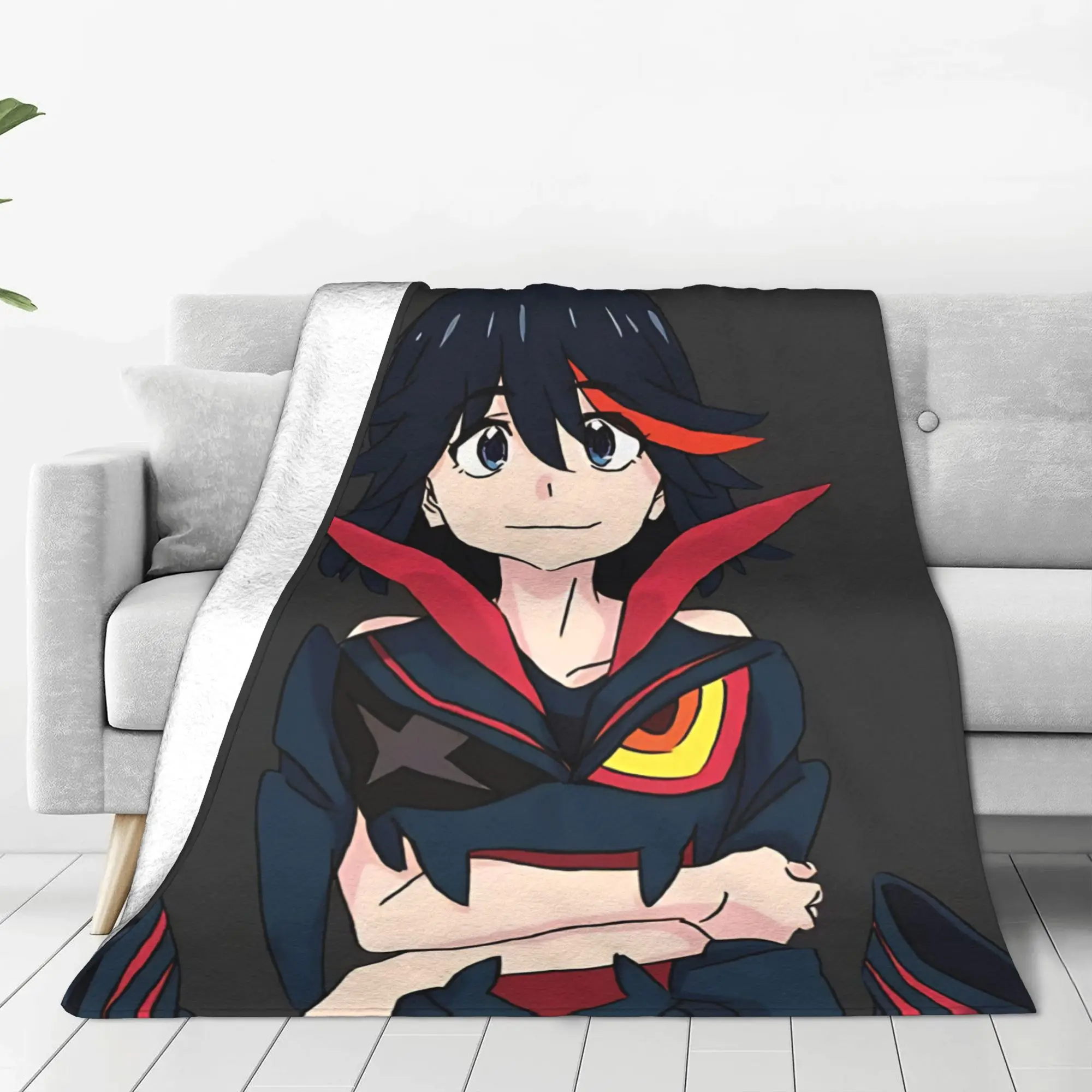 1PC grunge school Kill la Kill Home Room Decorations Winter Blankets For Adults Bedding Home Interior Sofa Knee