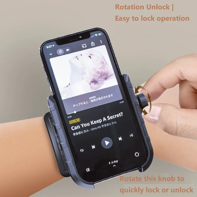 

Новый 360° ° Вращающийся новый браслет-держатель для телефона для смартфона, беговая повязка для пеших прогулок, езды на велосипеде, прогулок, универсальный спортивный браслет