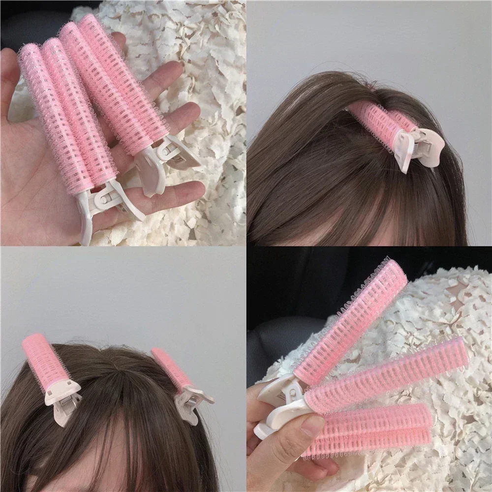 Korean Fluffy Hair Clip Curling Hairpin Bangs Fixed Shape Styling Clip Geometric Exquisite Hair Accessories Perm Iron 10.5*2.9cm