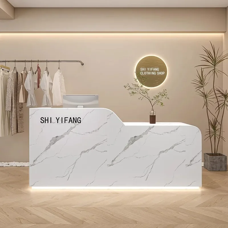 Recepção Minimalista, Recepção Pequena, Recepção de Roupas, Bar Counter, Móveis Loja