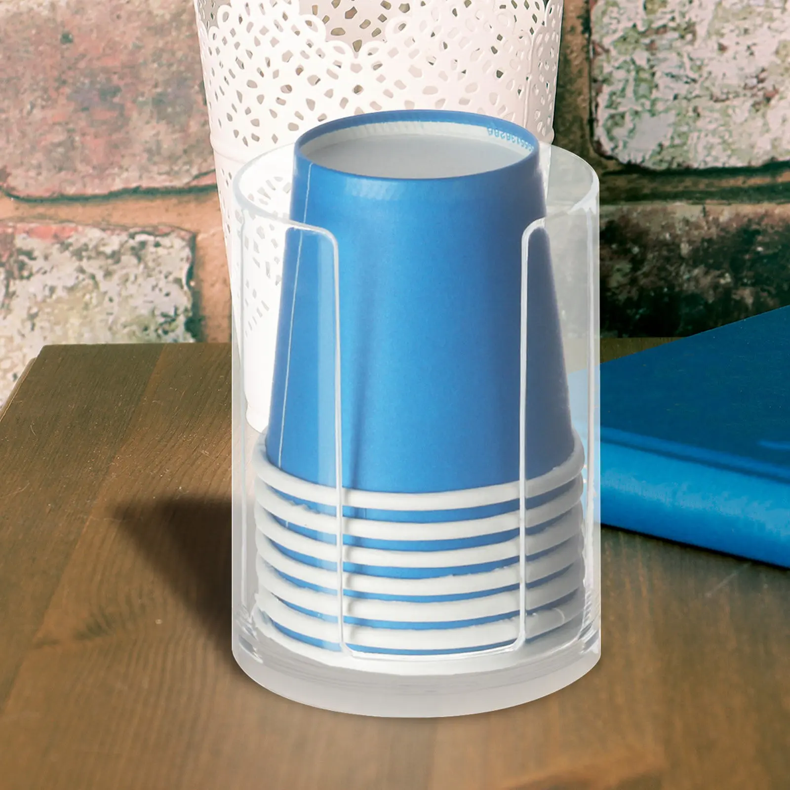 

2Pcs Paper Cup Storage Holder Sturdy Organizer Rack for Disposable Cups Coffee Station Countertop Use Shop Supplies