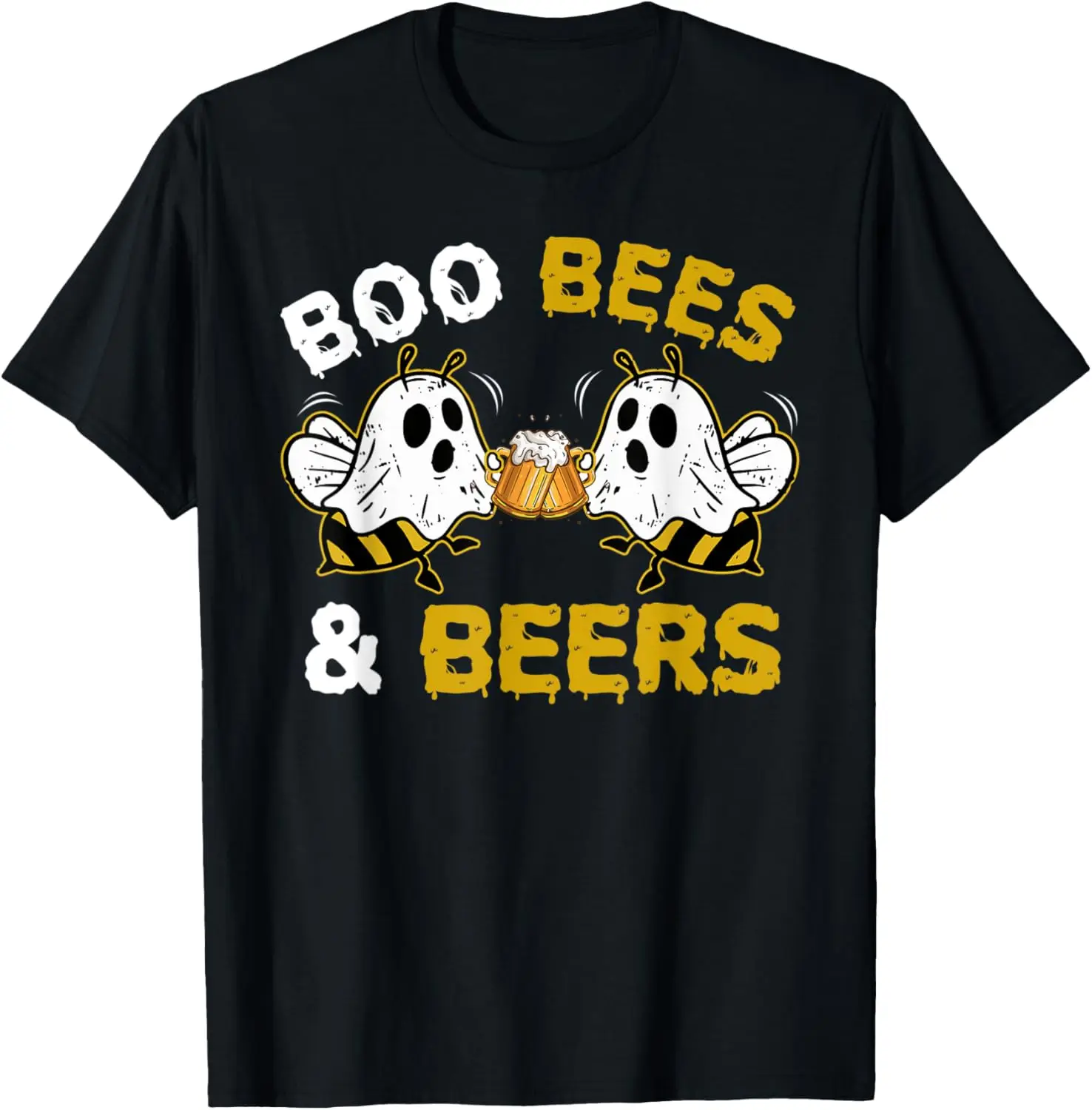 Boo Bees & Beers Couples Halloween Costume T-Shirt