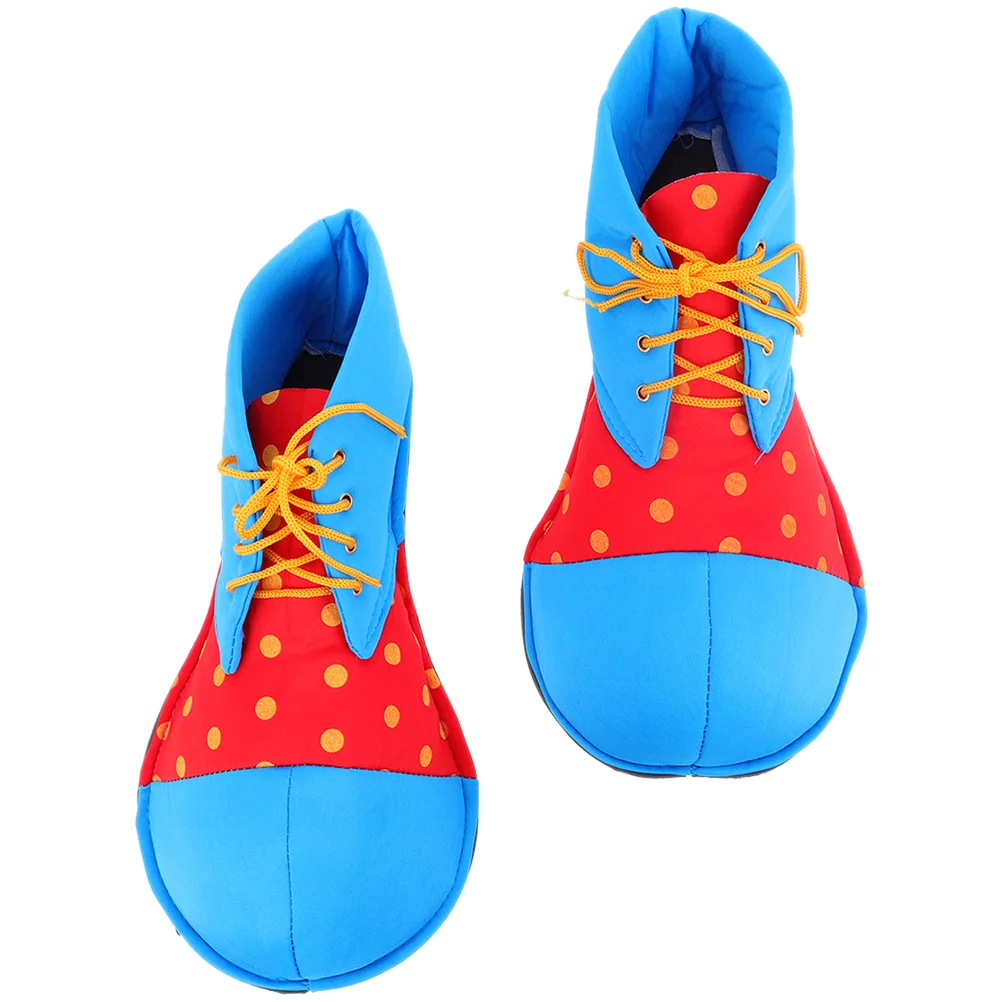 

Outfit Clown Costume Props Performance Shoes Number Wizard Fabric Halloween Cosplay