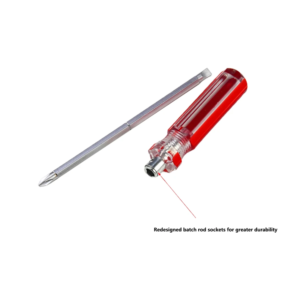 1PC 175mm Screwdriver 2 Sides Double Head Slotted Cross Screwdrivers Magnetic Tip Screw Driver Remover Repair Hand Tool