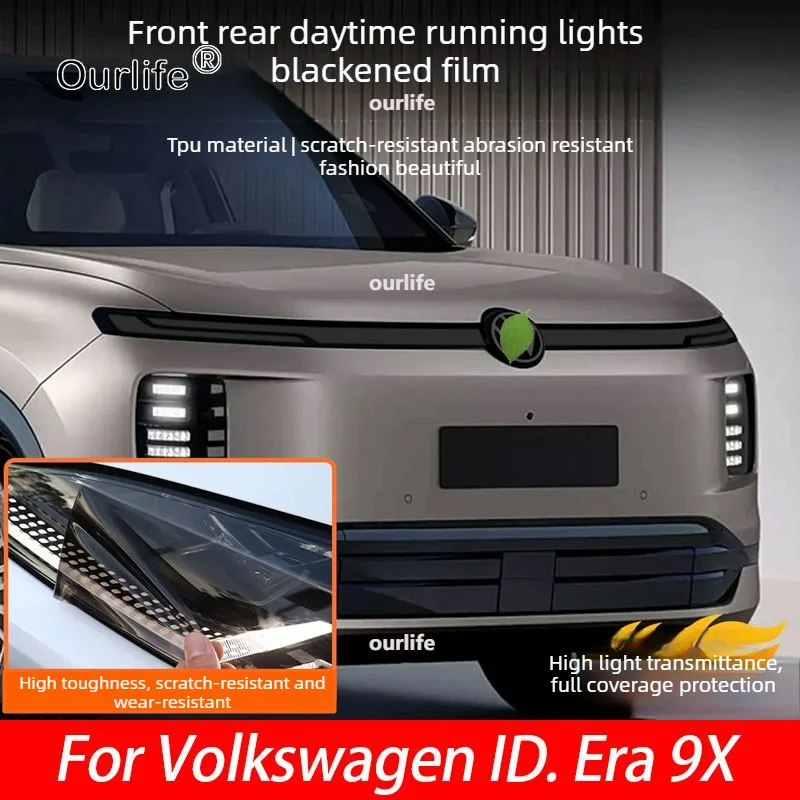 フォルクスワーゲンid用。-era-9x-2026-2027-車用ヘッドランプフィルム-スモークブラック-保護フィルム-tpu-テールライトフィルム-改造アクセサリー