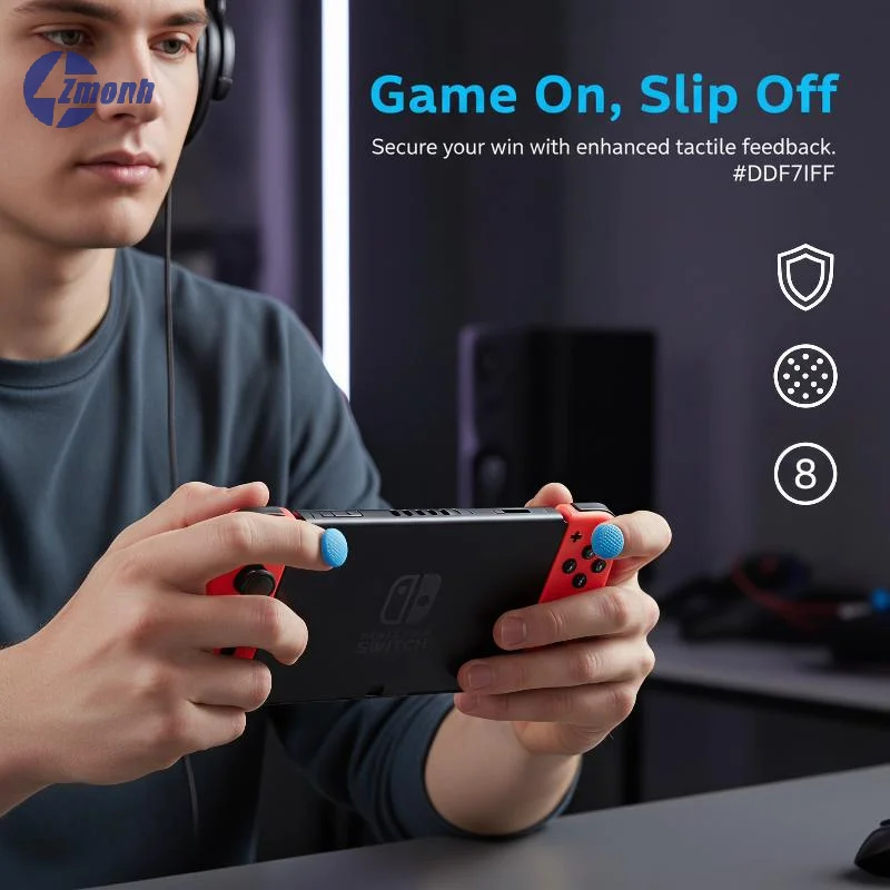 New！4/8Pcs For Switch 2 No-Slip Silicone Thumb Grips Caps Joystick Cover Enhanced Game Grip for NS Switch2 Gaming Accessories