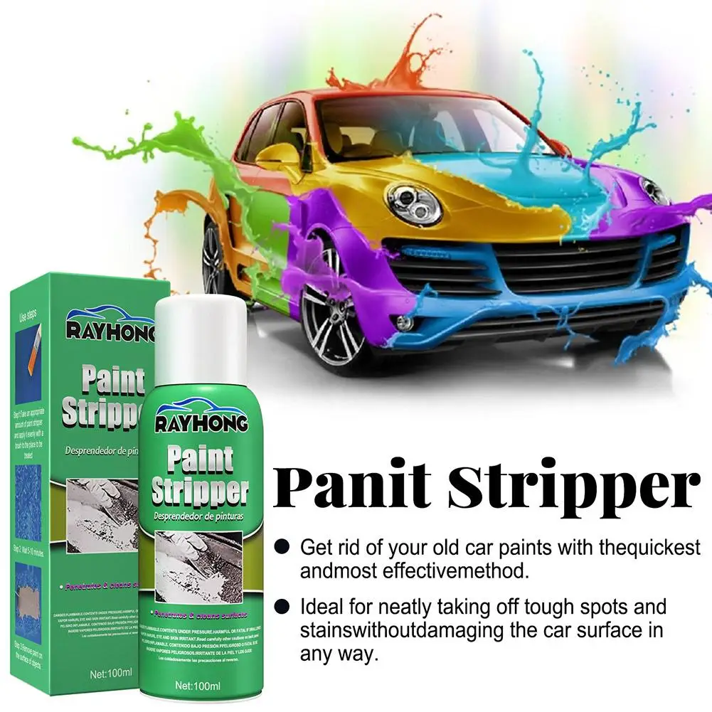100ml Metal Paint Remover Car Paint Strippers Paint Removers Spray Auto Wall Marine Paint Graffiti Correction With Brush