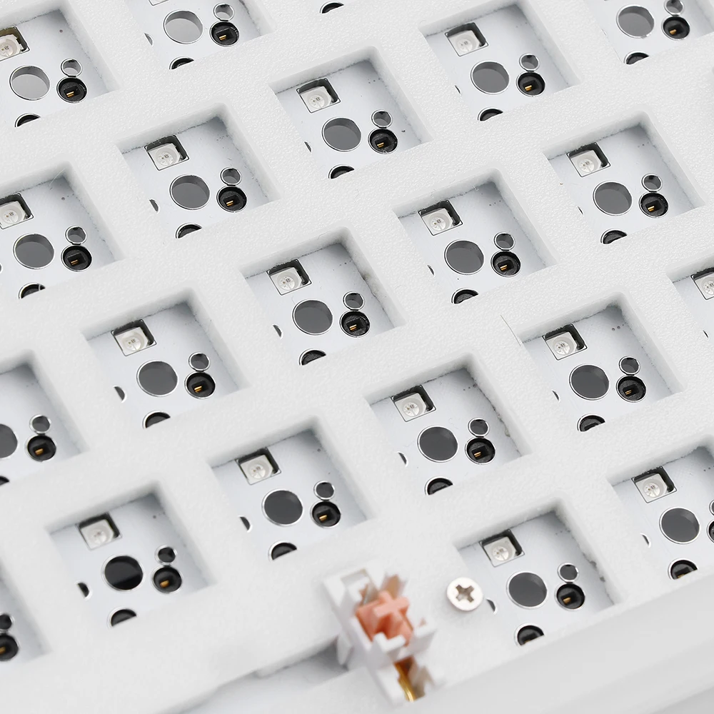 القطة الصغيرة 64 عدة 60% الساخن قابلة للتبديل الاكريليك RGB السلكية لوحة المفاتيح الميكانيكية هيكلى لتقوم بها بنفسك عدة عن طريق برمجة لطيف