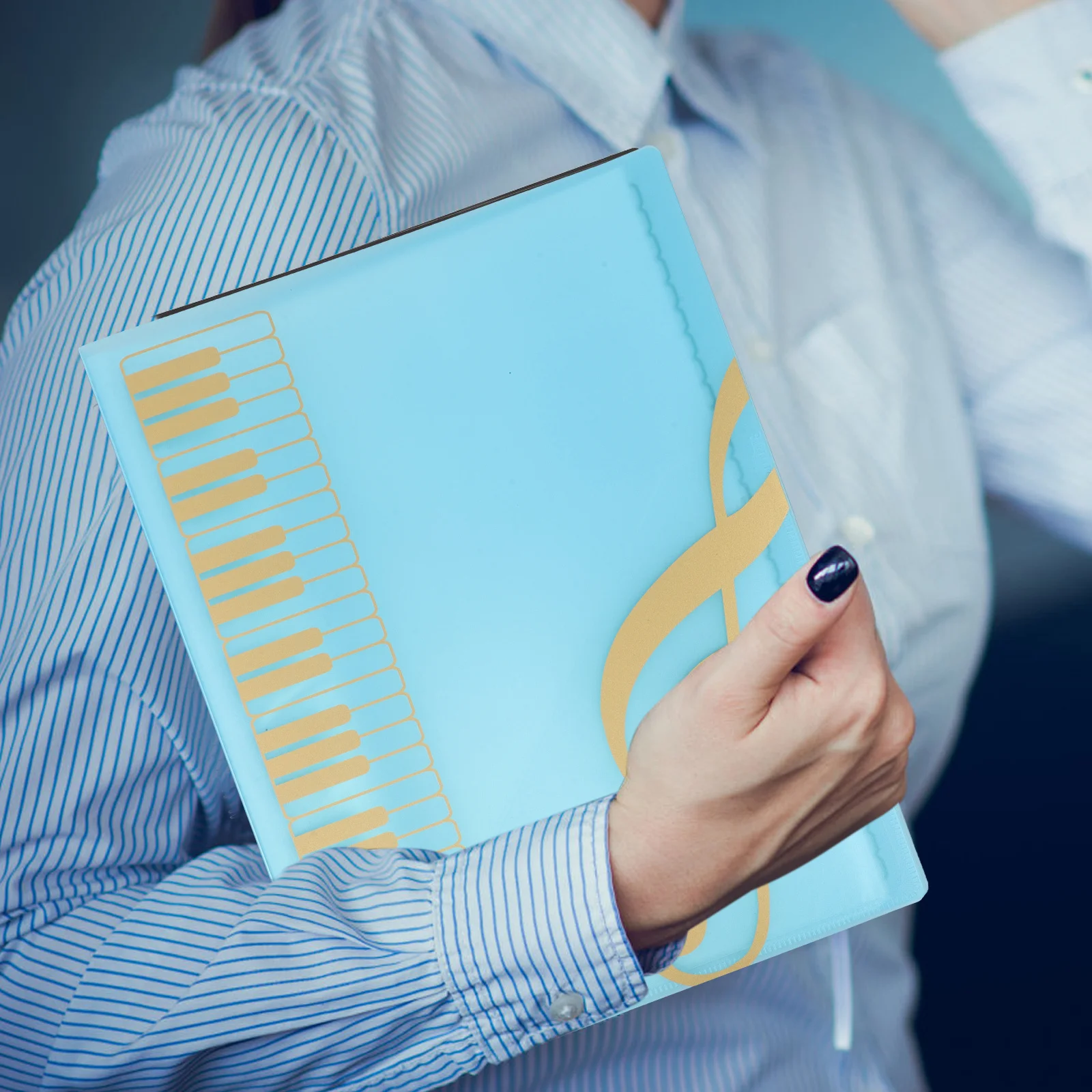 80-pagina's A4-documentmap Bladmuziekbinder Pianoscore Koormuziekband Flip-map Gemakkelijk in te brengen Verwijder vellen