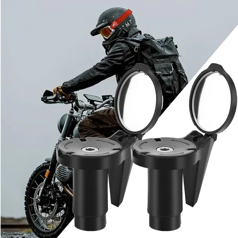 Bikes Bar End Mirrors 360 Degrees Rotation Blocking Cycling Equipment Mirrors Bikes Rear View Mirrors Ebike Mirrors Bikes