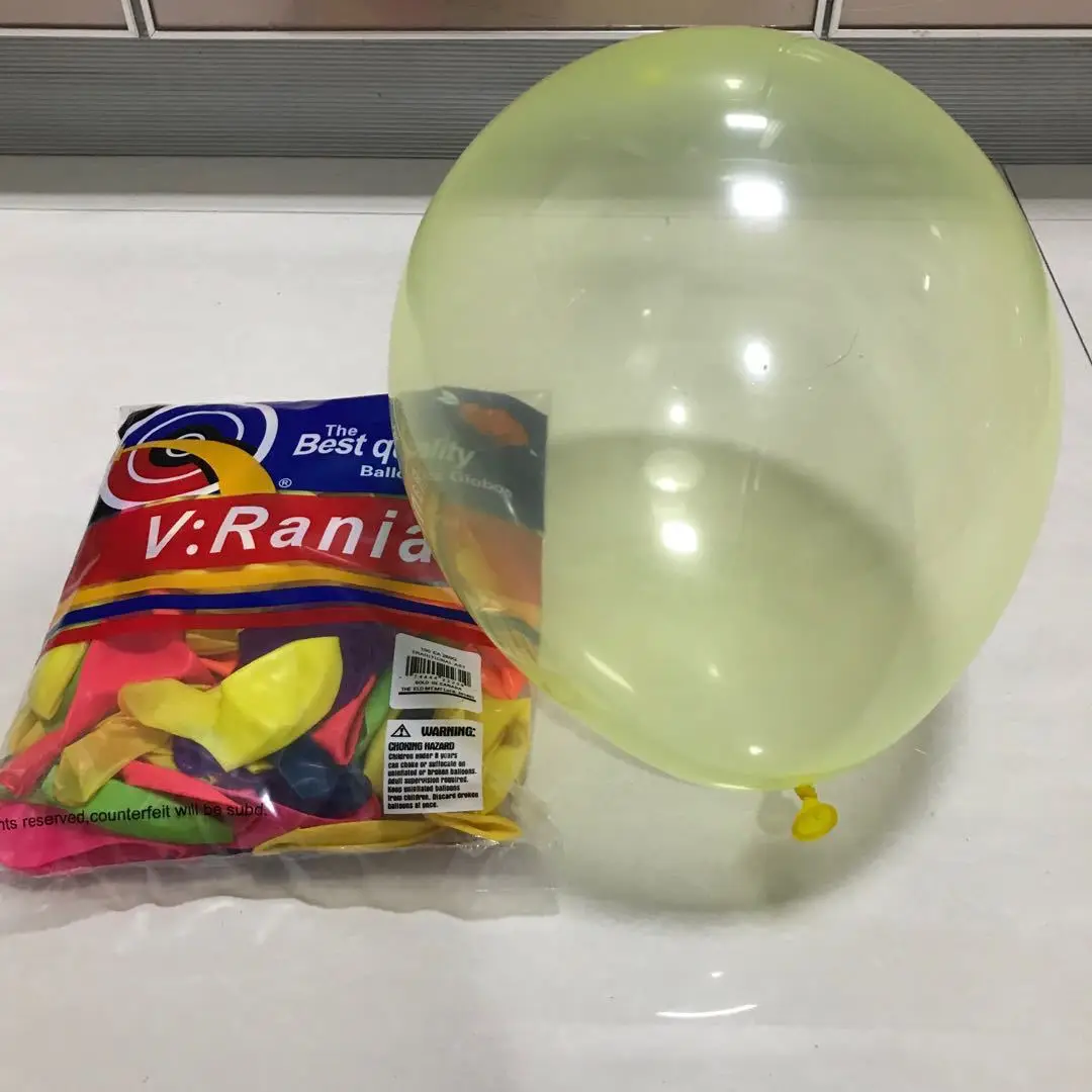 V Brand 12 Inch 2.8g Transparent Ball Wedding Birthday Party Decoration Color Crystal Bobo Latex Balloon - Detail 1