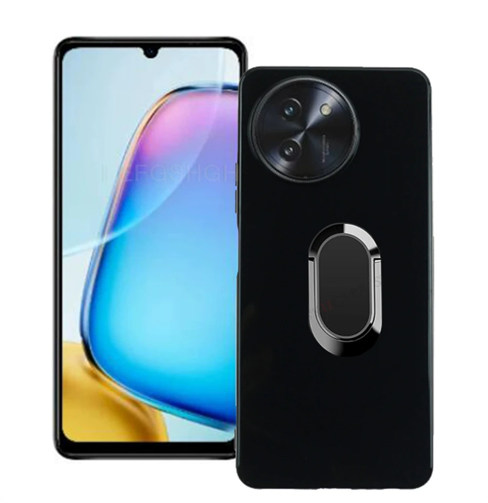 For Doogee Note 59 Pro Pro+ Plus 5G Note59 Note59Pro Back Ring Holder Bracket Phone Case Smartphone TPU Soft Silicone Cover