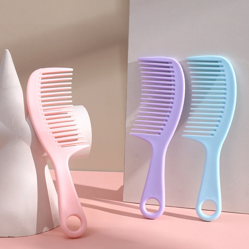 

Портативная расческа с широкими зубьями, расческа для распутывания, расческа для душа, большая расческа для волос для женщин и мужчин, вьющиеся/влажные/сухие/длинные/густые волосы