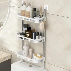 Toilet Rack No Drilling Shelf Above The Toilet Tank Bathroom Kitchen Storage Rack Shampoo Storage Holder Bathroom Accessories