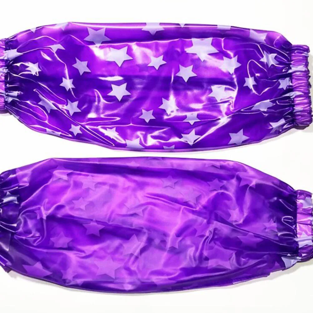 2pcs Waterproof Oversleeve Pvc Oilproof Arm Sleeve Protector For Kitchen Cleaning Lightweight Durable Elastic Cuff Women Men