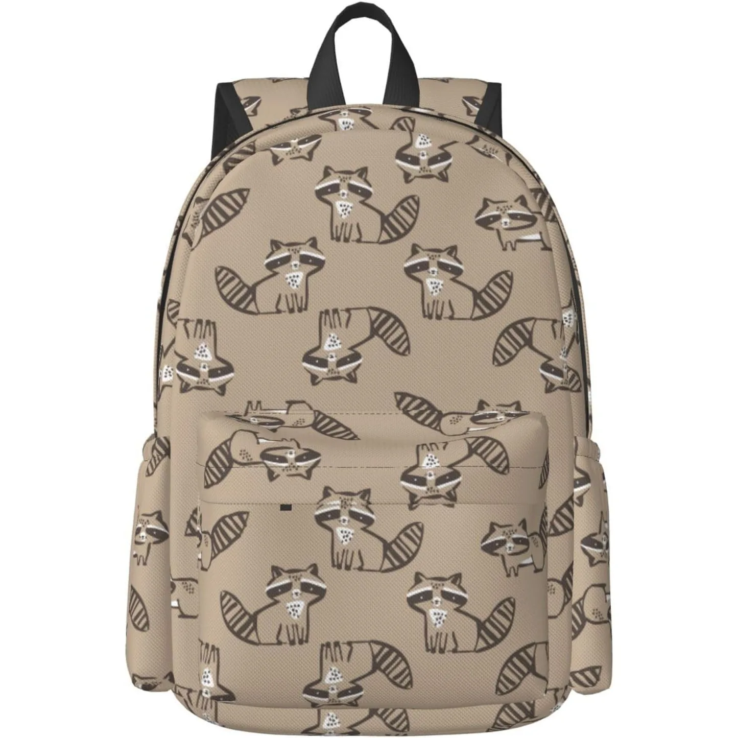 

Backpack Cute Doodle Raccoon Brown Laptop Backpack School Bookbag Shoulder Bag Casual Daypack