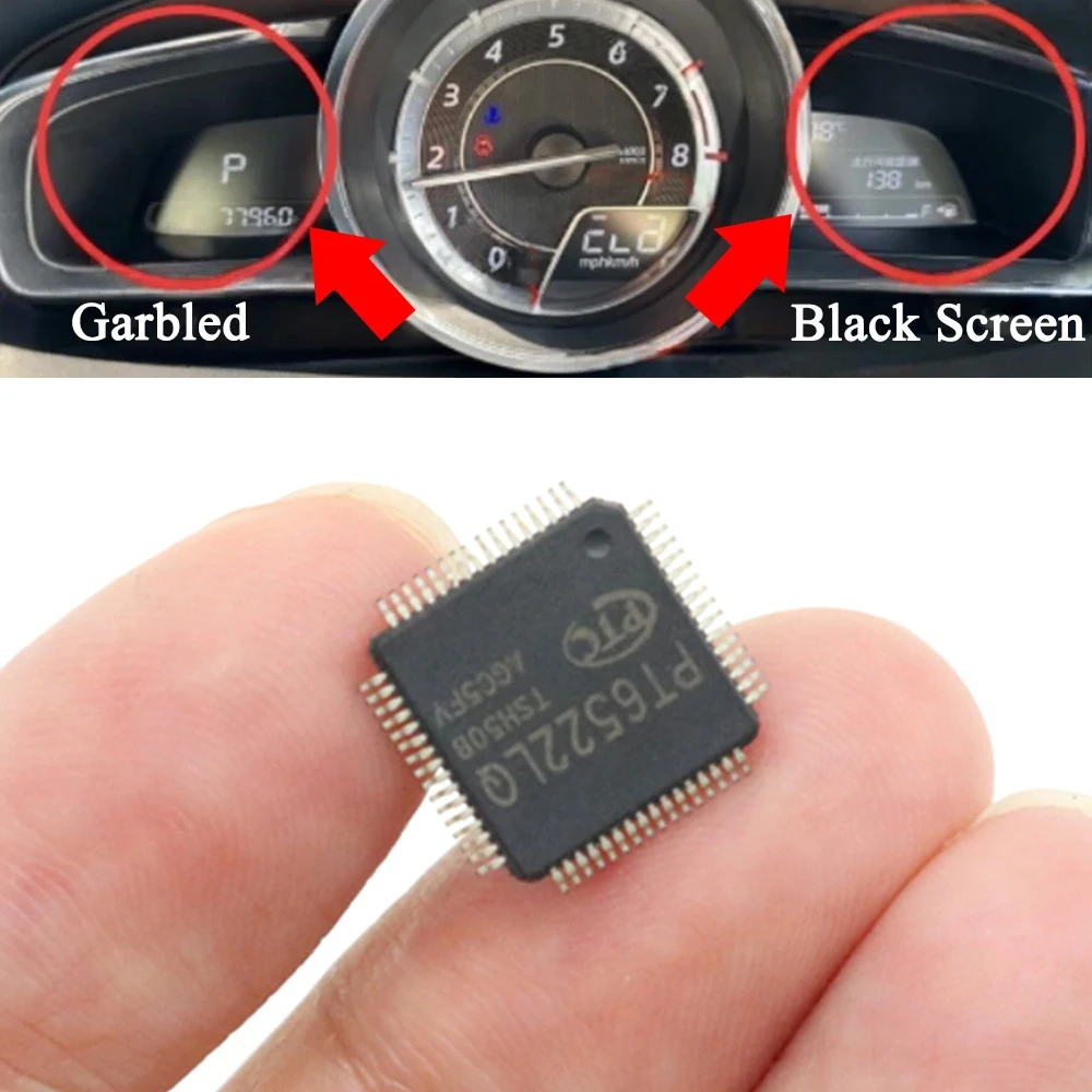 

PT6522-LQ Front Instrument Speedometer Black Screen Display Fault Repair Power Chip For Mazda 3 Axela BM BN CX-3 DK 2 Demio DJ