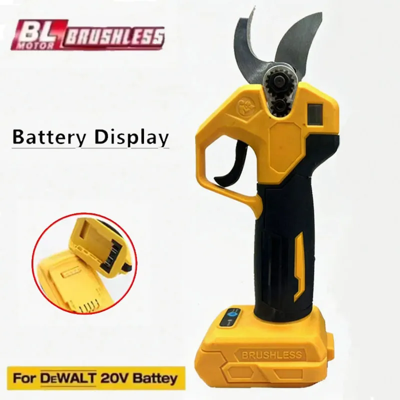 Fit for Dewalt 20V 18V Battery Electric Scissor Cordless Pruner Shears Branches Cutter Pruning Garden Power Tools